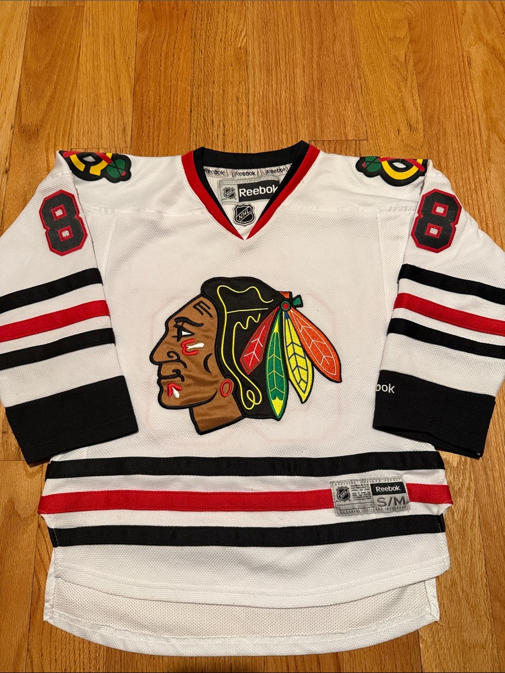 Reebok NHL Chicago Blackhawks Patrick Kane #88 Stitched Youth Jersey S/M